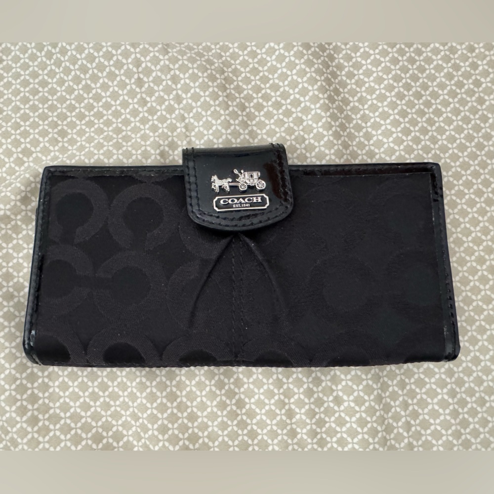 Coach Black Signature Wallet